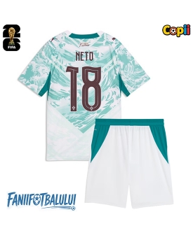 Portugalia Pedro Neto #18 Echipament de Fotbal Replică Mondial 2026 Copii Deplasare (+ Șorturi)